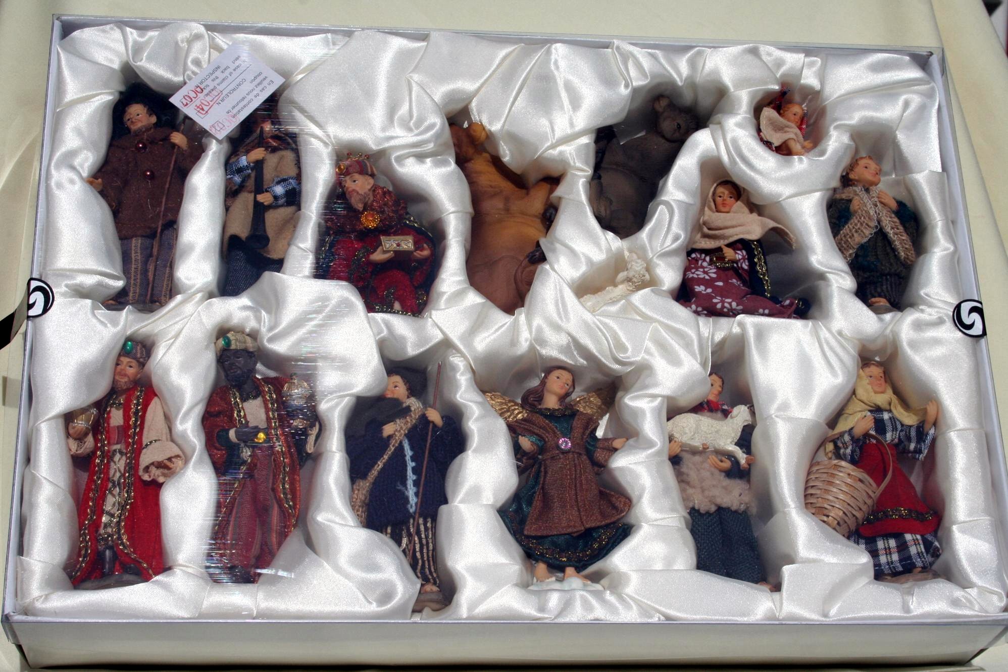 ZICOM Krippenfiguren Set Nazareth 12-tlg. - Alpenländische Weihnachtskrippe Ca. 16cm